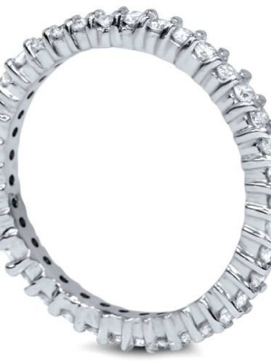 Pompeii3 5/8ct Diamond Eternity Wedding Ring 14k White Gold