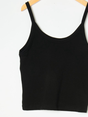 Black Crop Tank