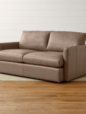 Lounge Ii Petite Leather Apartment Sofa