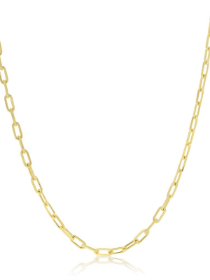 Gold Plated Open Link Necklace
