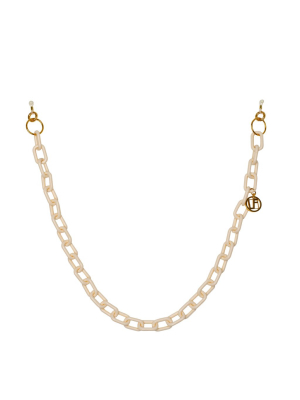 Cream Square Link Acetate Chain