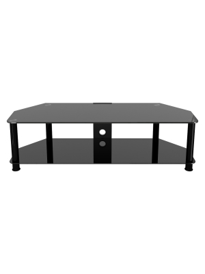 Avf Classic Corner Glass Tv Stand With Cable Management