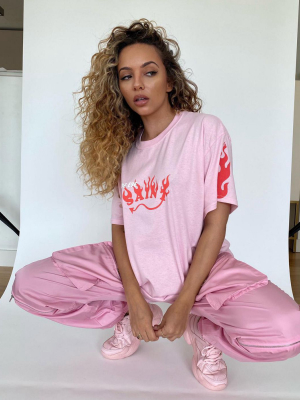 Skinnydip X Jade Thirlwall Relaxed T-shirt With Side Eye Saint Print