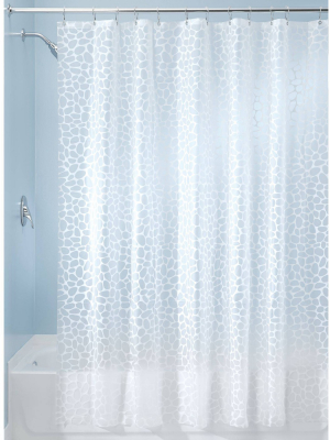 Set Of 2 Pebblz Peva Shower Curtain Liners White - Idesign