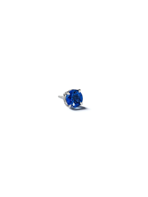 Round Brilliant Cut Sapphire Stud – 5mm