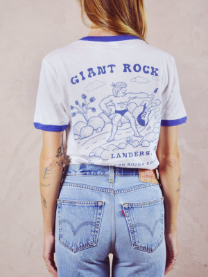 Giant Rock Tee - Ivory Ringer