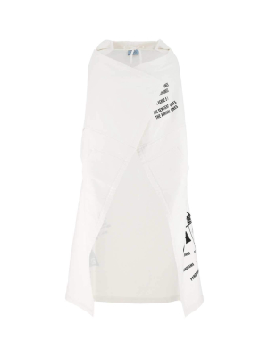 Prada Graphic Print Sleeveless Topper Coat