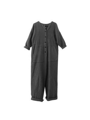 Manon Quilted Jumpsuit In Carbon By Nico Nico