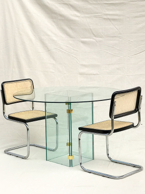 Glass Mid Century Modern Dining Table