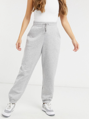 Asos Design Super Oversized Sweatpants In Gray Marl