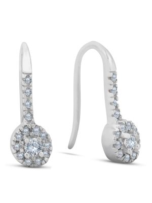 Pompeii3 1/4ct Diamond Drop Earrings 14k White Gold
