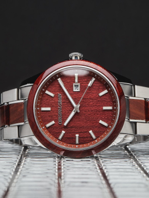 Rosewood Silver Classic 43mm