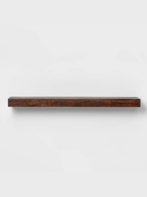 Wood Block Wall Shelf Walnut - Threshold™