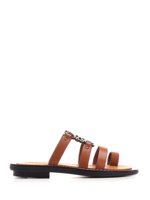 Loewe Anagram Strappy Sandals