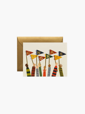 Rifle Paper Co Congrats Pennants Card