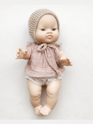 Minikane Little Asian Baby Girl Doll - Blue Eyes
