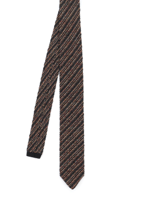 Missoni Striped Knitted Tie