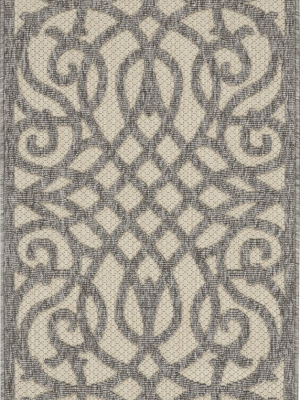 Cozumel Indoor-outdoor Rug In Cream Grey