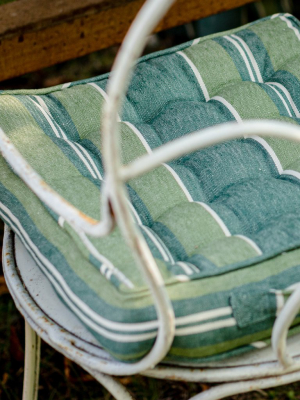 Szepviz Stripe Linen Chair Cushion