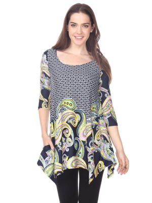 Teagan 3/4 Sleeve Round Neck Tunic Top