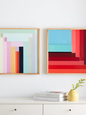 Margo Selby Colorblock Lacquer Wall Art