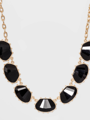 Glass Beaded Short Collar And Statement Necklace - A New Day™