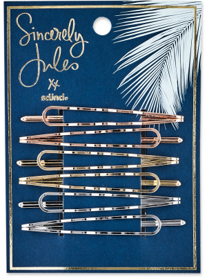Sincerely Jules By Scünci Wavy Open Bobby Pins (2.75" X 0.4") - 6pk