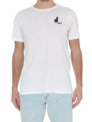 Isabel Marant Logo Print Crewneck T-shirt