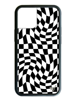 Crazy Checkers Iphone 12 Mini Case | Black