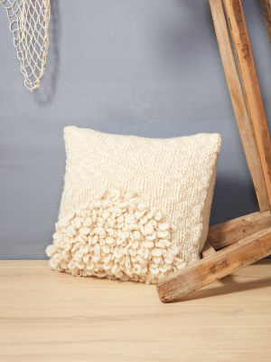 Moon Shag Pillow - Cream