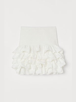Ruffled Cotton Skirt