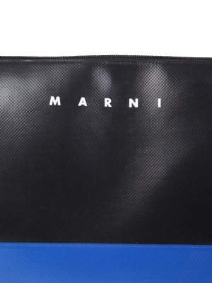 Marni Two-tone Logo Clutch