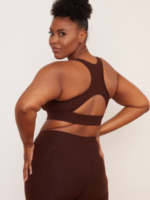 Recycled Racerback Bra - Chai