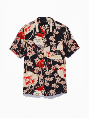 Rolla’s Bon Goldfish Short Sleeve Button-down Shirt