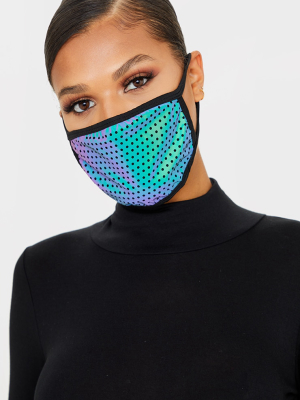 Reflective Mesh Fashion Face Mask