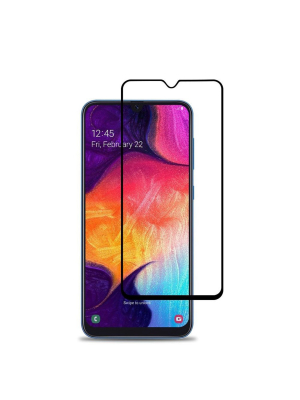 Valor Full Coverage Tempered Glass Lcd Screen Protector Film Cover For Samsung Galaxy A50, Black