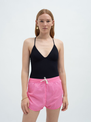 Nylon Shorts Pink
