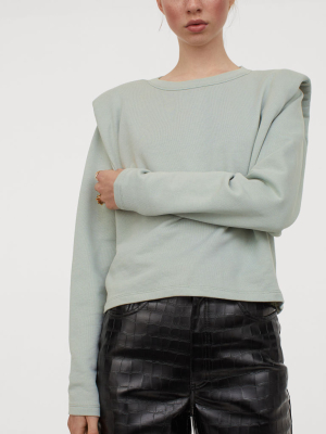 Shoulder-pad Sweatshirt