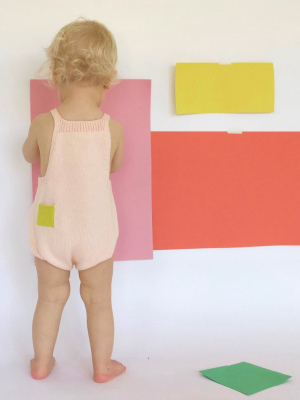 Mondrian Pink Romper