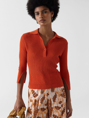 Andi Knit Cotton Blend Orange