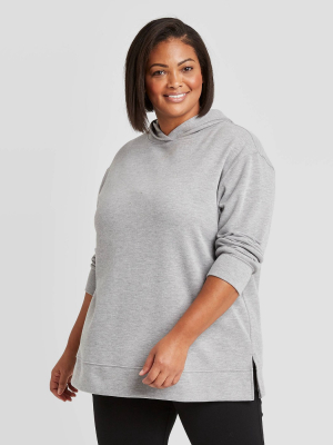 Women's Plus Size Essential Hoodie - Ava & Viv™ Gray