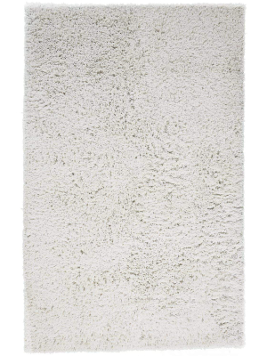 Feizy Stoneleigh Stonewashed Mélange Shag Area Rug - Available In 6 Sizes - Bright Ivory