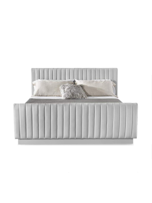 Interlude Home Skylar Queen Bed Frame - Fog