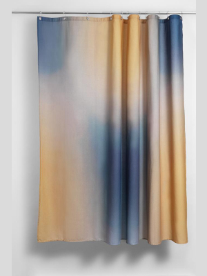 Limelight Artist Cotton Shower Curtain ( Waterproof ) By Celine Cornu