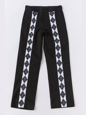 Hot Lava Argyle High-waisted Work Pant