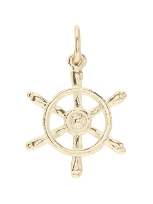 Captains Wheel Mini Charm