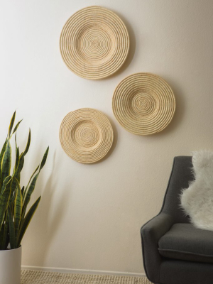 Medium All Natural Woven Wall Plate