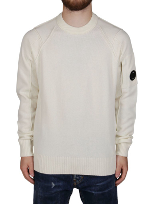 C.p. Company Logo Plaque Knit Jumper