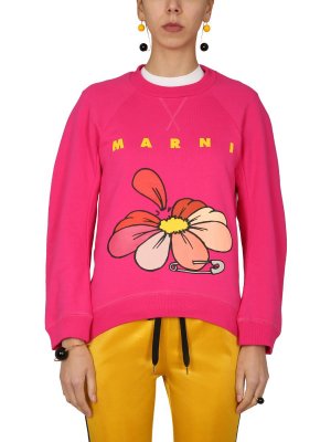 Marni Floral Print Sweatshirt