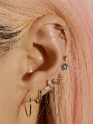 Opal Unicorn Piercing Earring
